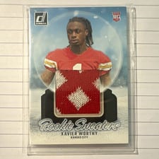 2024 Donruss Rookie Holiday Sweater Xavier Worthy #RHS-XWO card