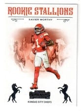 2024 Panini Contenders Rookie Stallions Xavier Worthy #7 card
