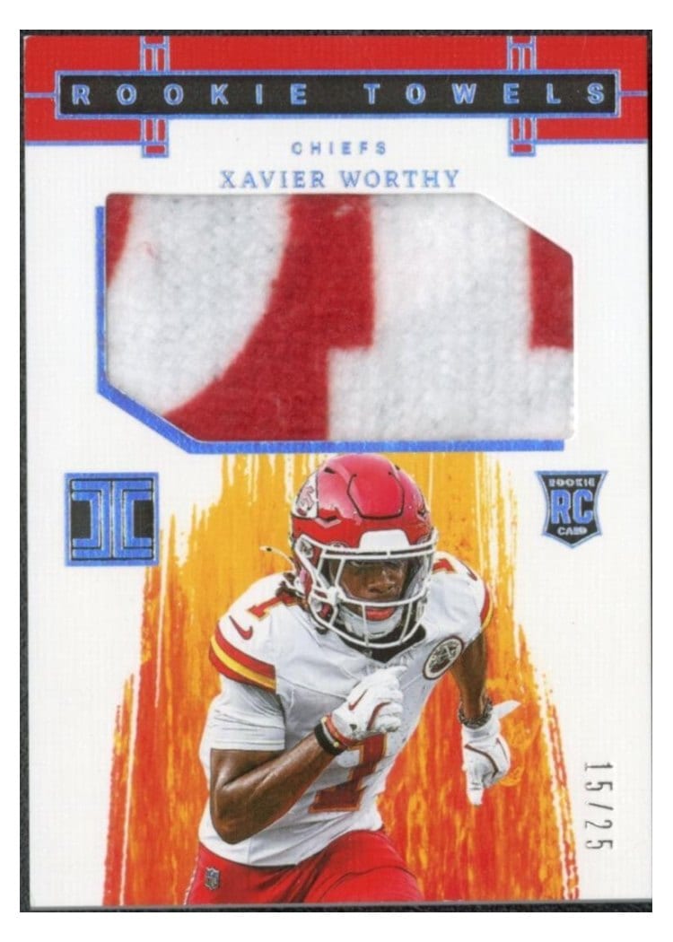 2024 Panini Impeccable Rookie Towels Xavier Worthy #17 card