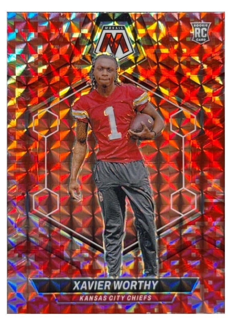 2024 Panini Mosaic Base Set Xavier Worthy #328 card