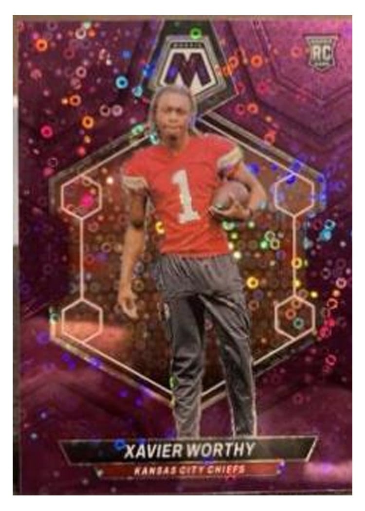 2024 Panini Mosaic Base Set Xavier Worthy #328 card