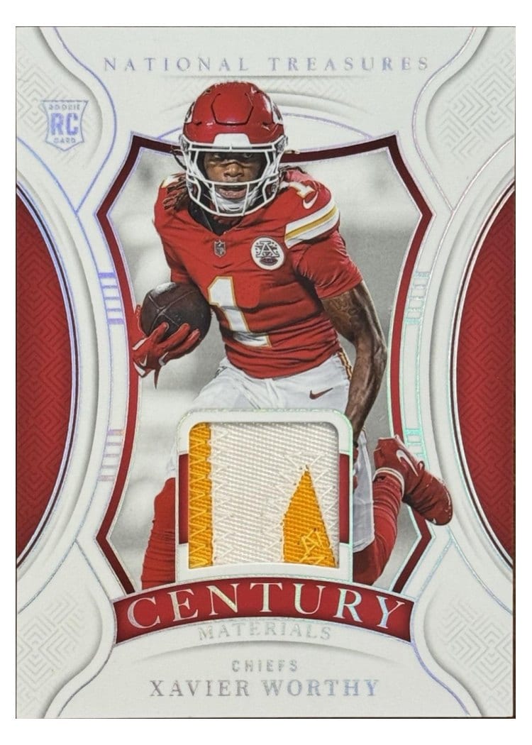 2024 Panini National Treasures Base Set Xavier Worthy #212 card