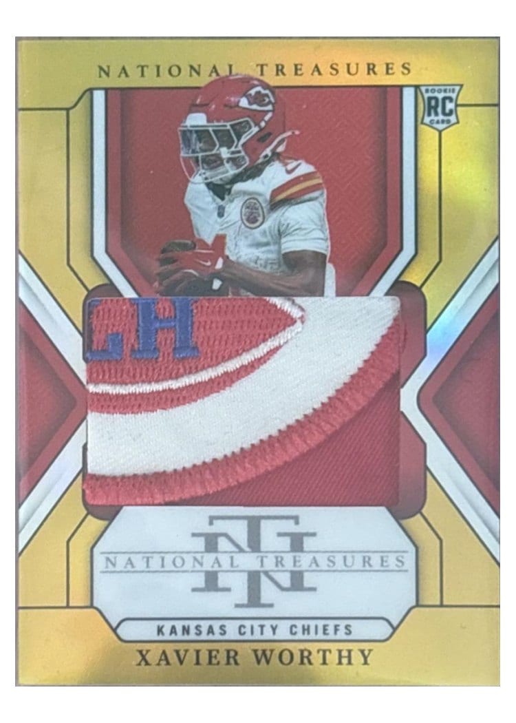2024 Panini National Treasures Base Set Xavier Worthy #212 card