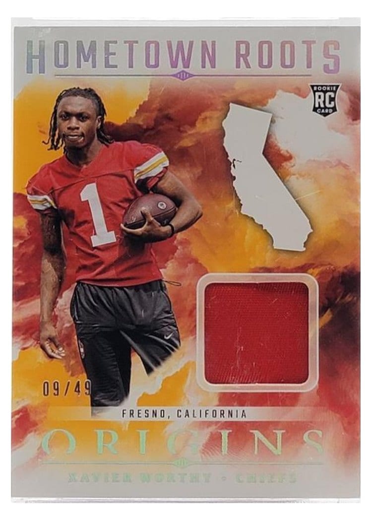2024 Panini Origins Hometown Roots Relics Xavier Worthy #HRO-XWO card