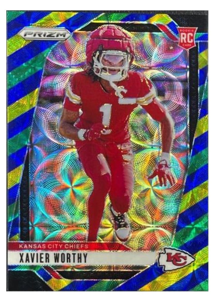 2024 Panini Prizm Base Set Xavier Worthy #399 card