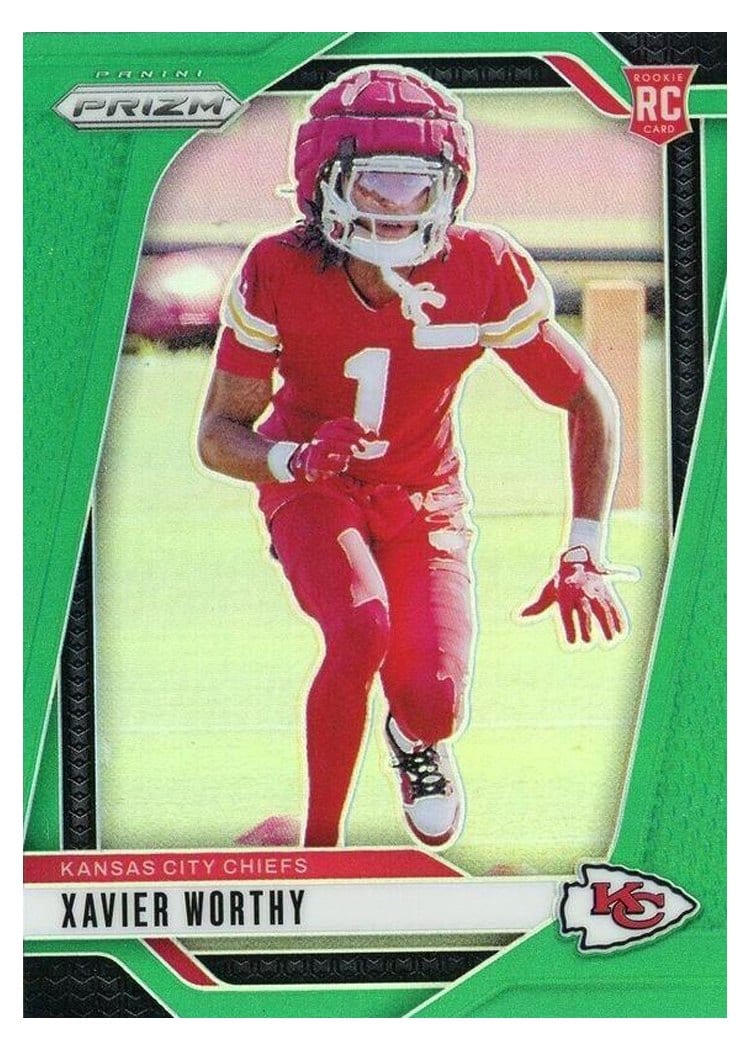 2024 Panini Prizm Base Set Xavier Worthy #399 card