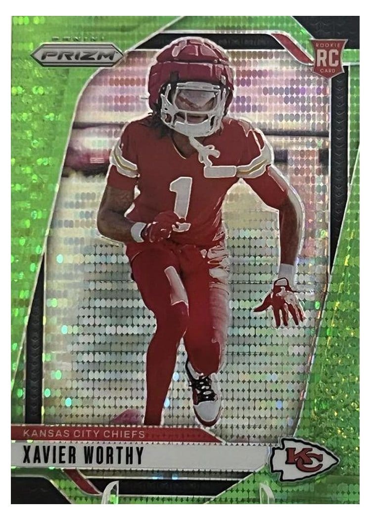 2024 Panini Prizm Base Set Xavier Worthy #399 card