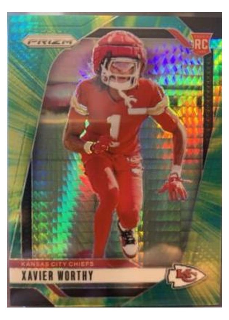 2024 Panini Prizm Base Set Xavier Worthy #399 card