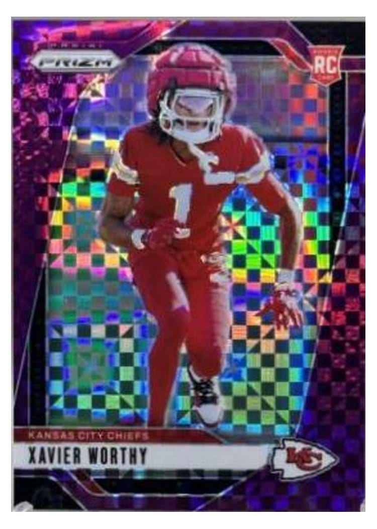 2024 Panini Prizm Base Set Xavier Worthy #399 card