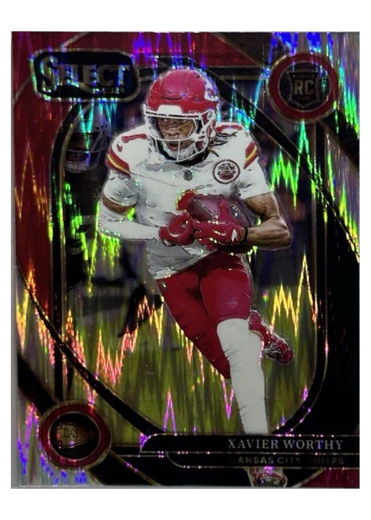 2024 Panini Select Base Set Xavier Worthy Black Mojo #224 card