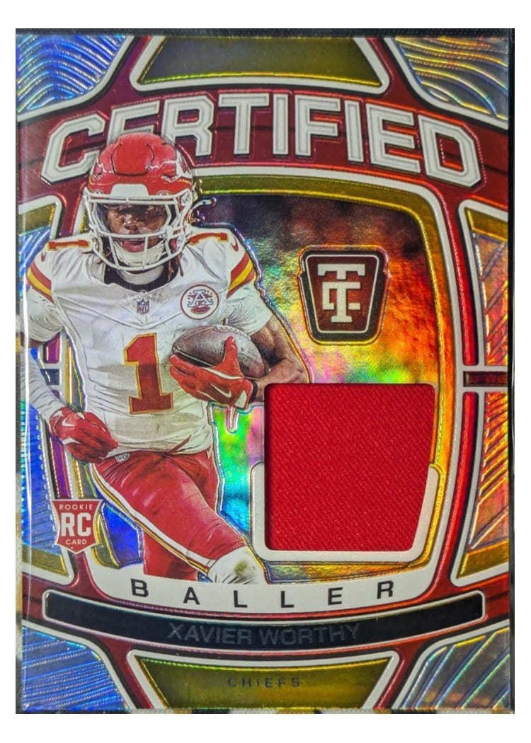 2024 Panini Totally Certified Certified Baller Xavier Worthy #9 card