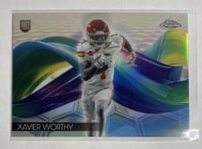2024 Topps Chrome Helix Xavier Worthy #H-18 card