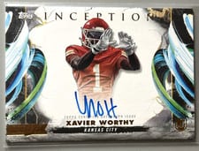 2024 Topps Inception Rookie Autograph Variations Xavier Worthy #RAV-XW card