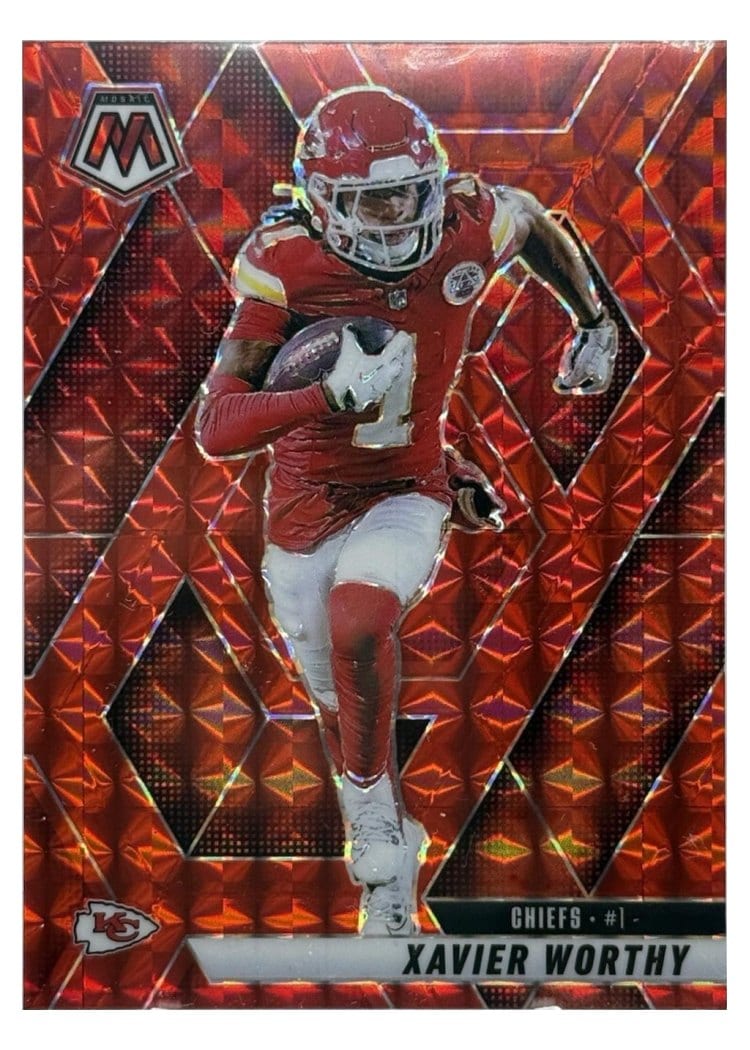 2025 Panini Mosaic Base Set Xavier Worthy #184 card