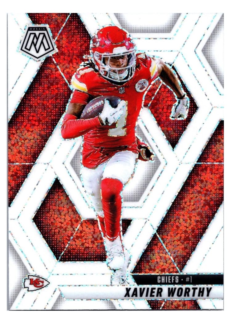 2025 Panini Mosaic Base Set Xavier Worthy #184 card