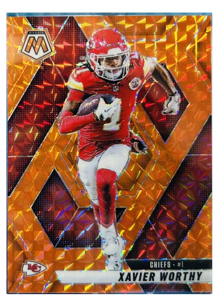 2025 Panini Mosaic Base Set Xavier Worthy #184 card