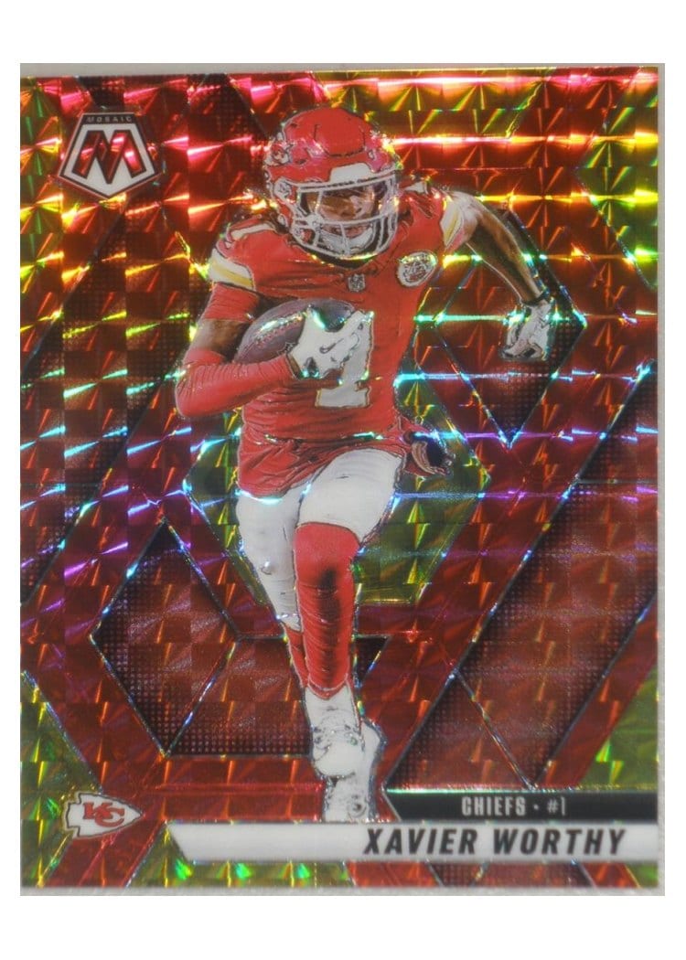 2025 Panini Mosaic Base Set Xavier Worthy #184 card