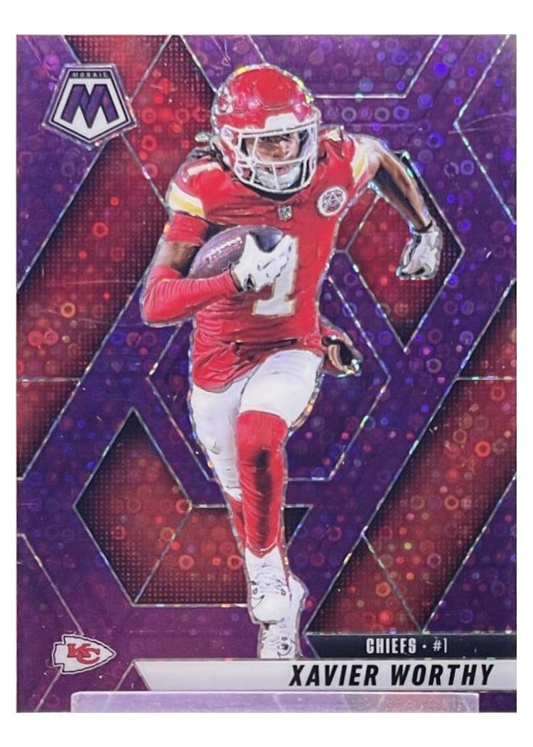 2025 Panini Mosaic Base Set Xavier Worthy #184 card