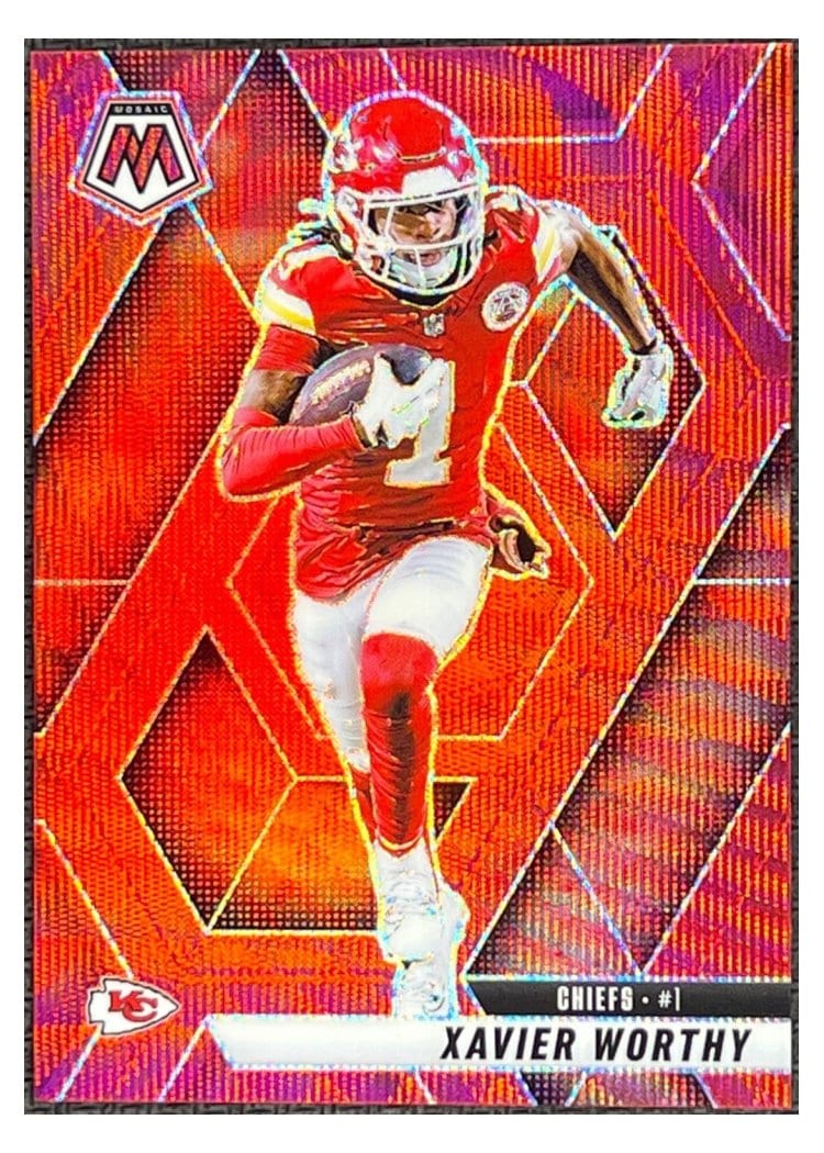 2025 Panini Mosaic Base Set Xavier Worthy #184 card