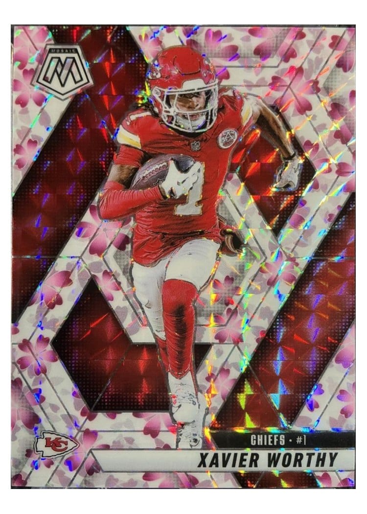 2025 Panini Mosaic Base Set Xavier Worthy #184 card