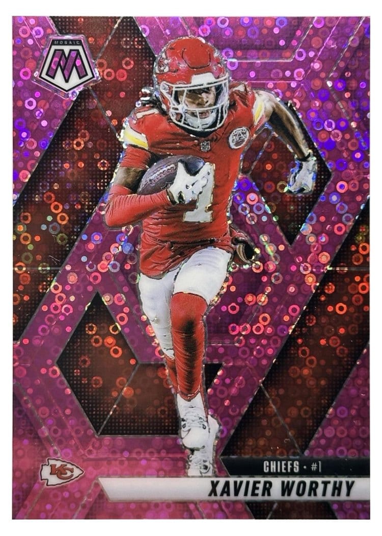 2025 Panini Mosaic Base Set Xavier Worthy #184 card