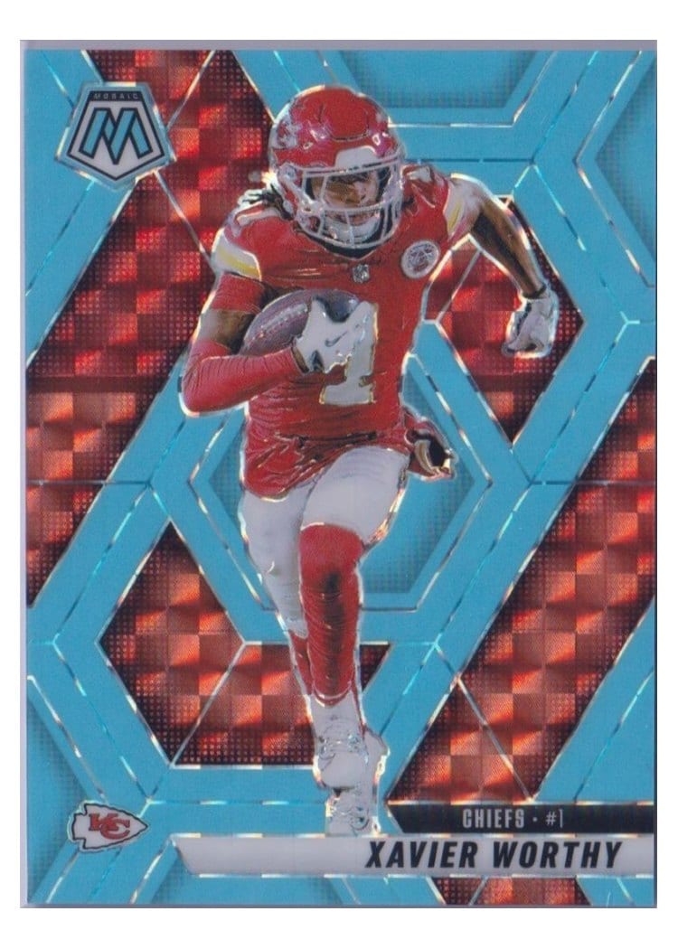 2025 Panini Mosaic Base Set Xavier Worthy #184 card