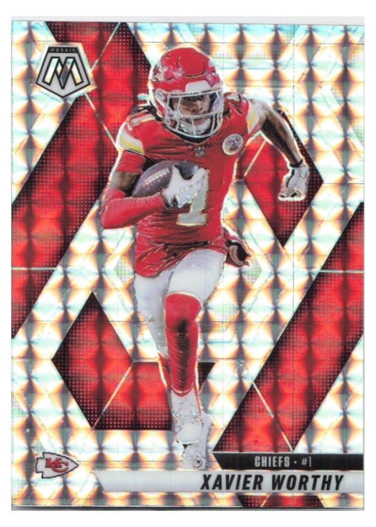 2025 Panini Mosaic Base Set Xavier Worthy #184 card