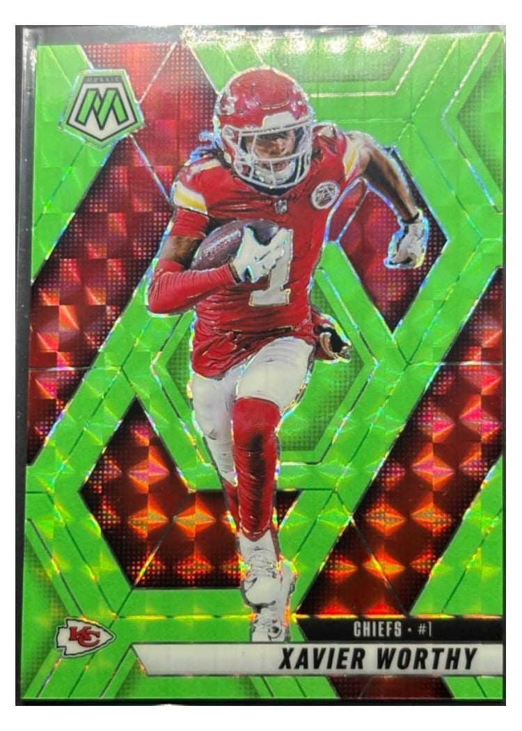2025 Panini Mosaic Base Set Xavier Worthy #184 card