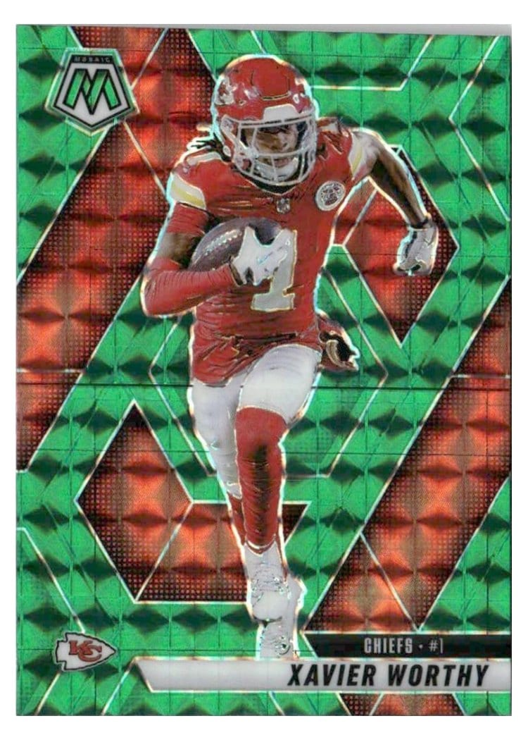 2025 Panini Mosaic Base Set Xavier Worthy #184 card
