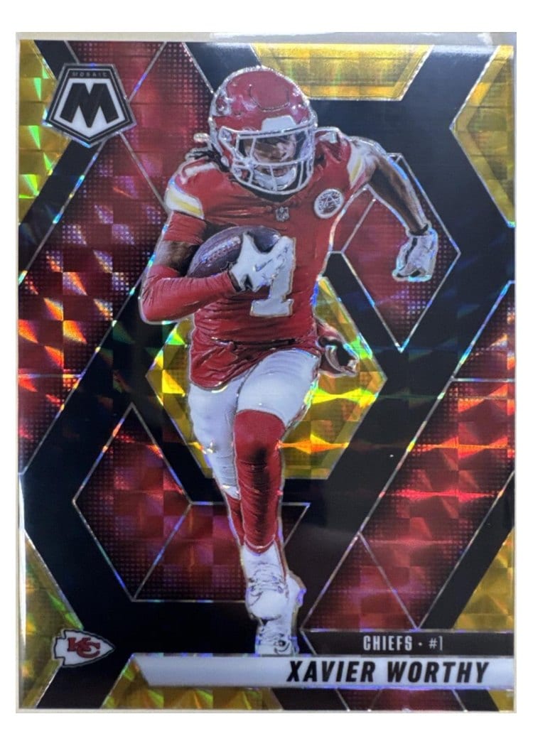 2025 Panini Mosaic Base Set Xavier Worthy #184 card