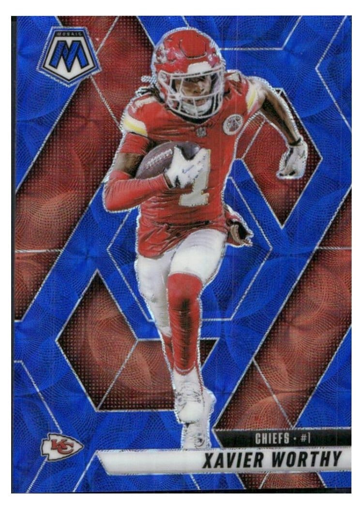2025 Panini Mosaic Base Set Xavier Worthy #184 card