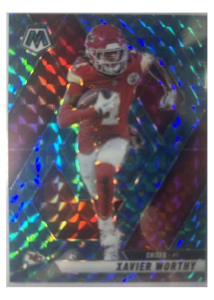 2025 Panini Mosaic Base Set Xavier Worthy #184 card