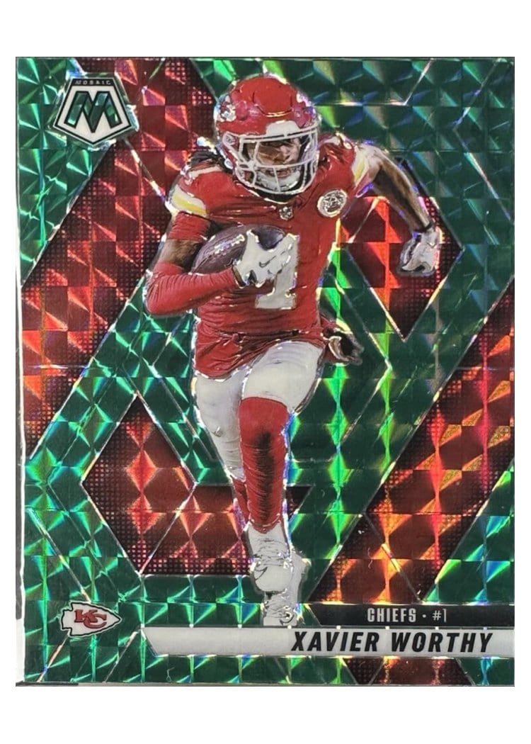 2025 Panini Mosaic Base Set Xavier Worthy #184 card