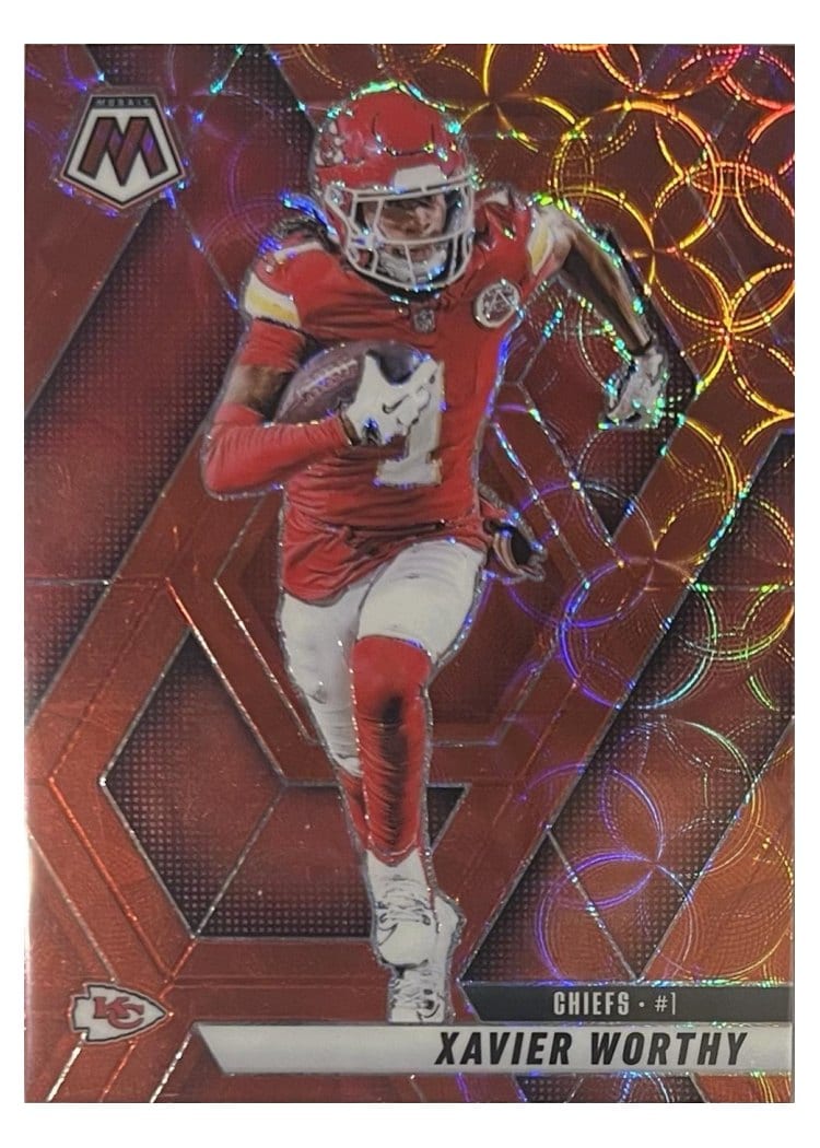 2025 Panini Mosaic Base Set Xavier Worthy #184 card