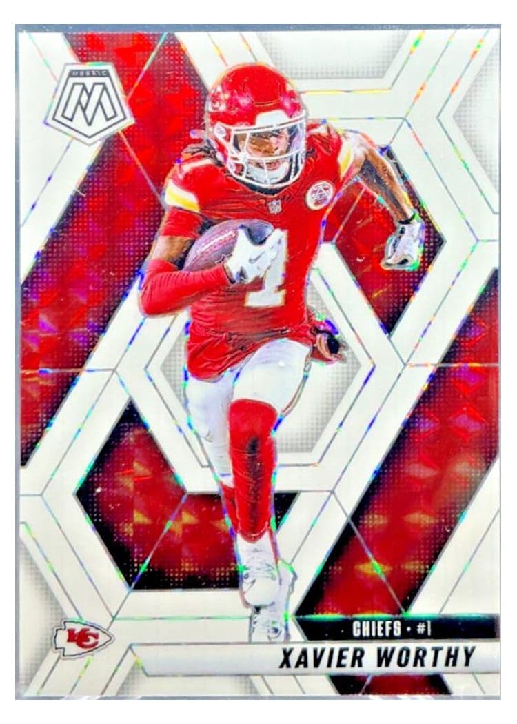 2025 Panini Mosaic Base Set Xavier Worthy #184 card