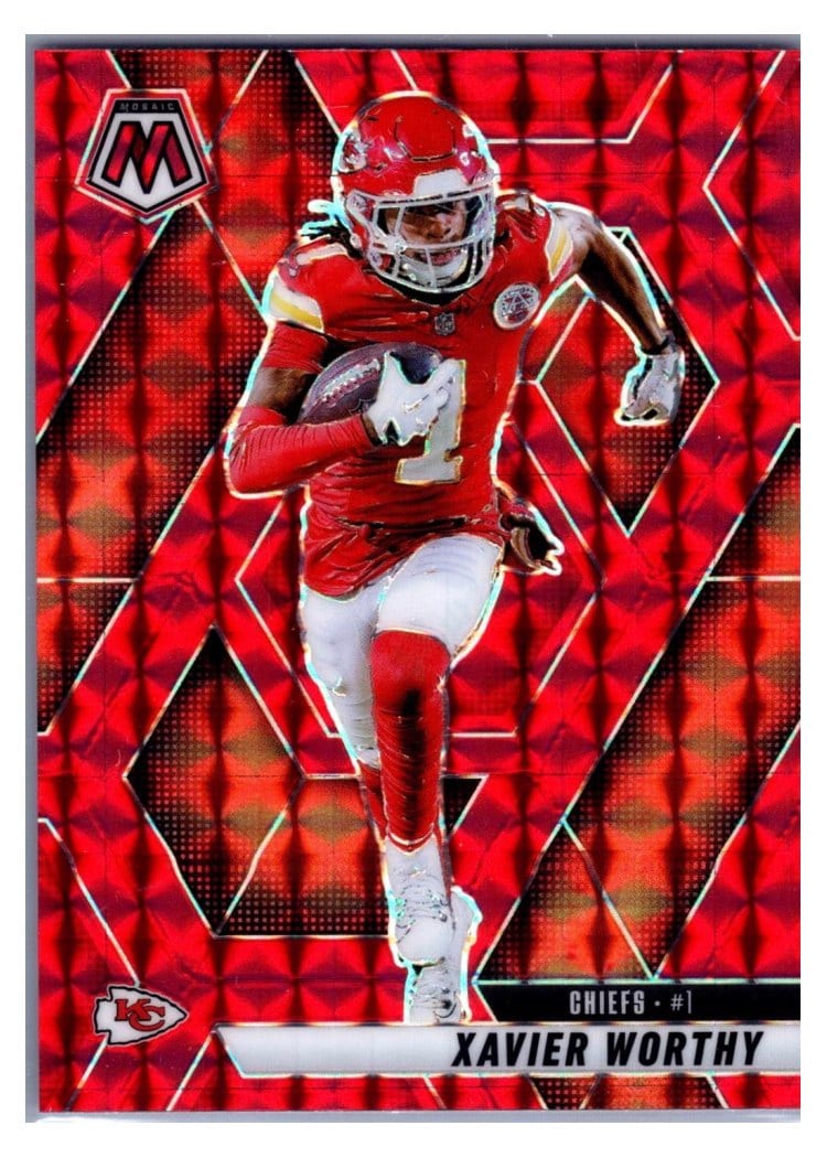 2025 Panini Mosaic Base Set Xavier Worthy #184 card