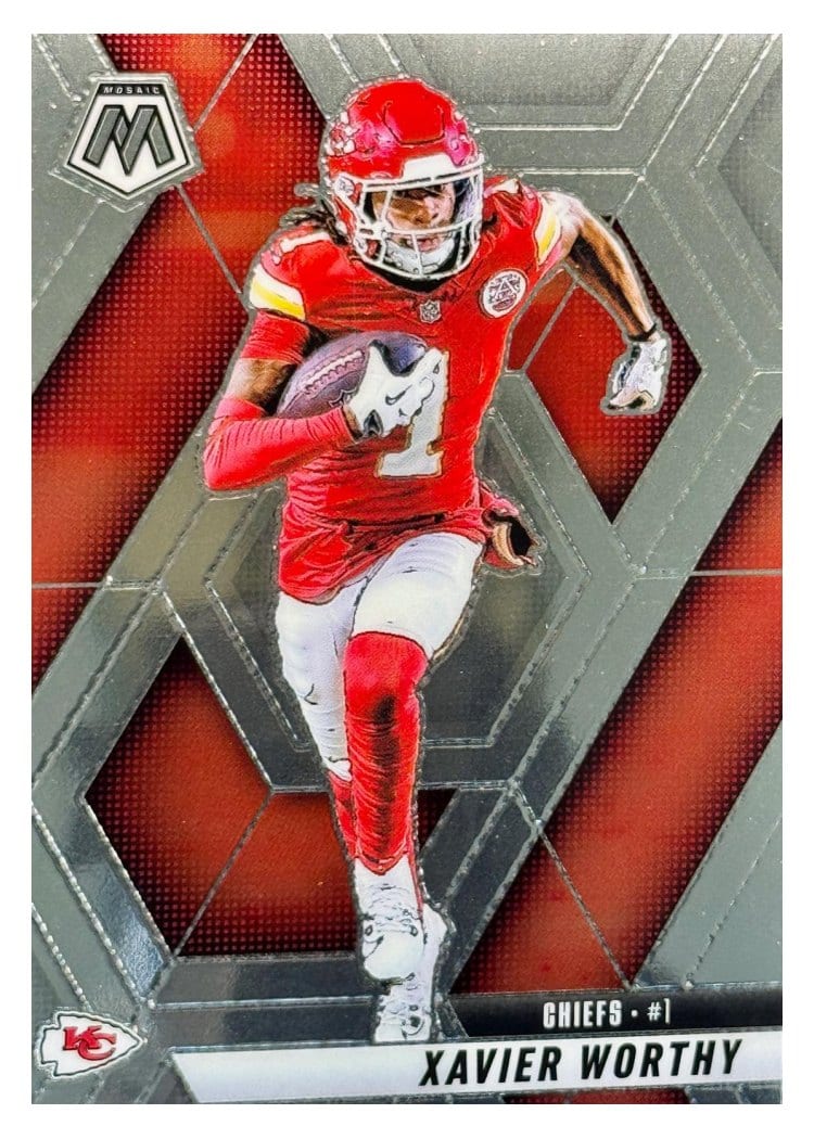 2025 Panini Mosaic Base Set Xavier Worthy #184 card