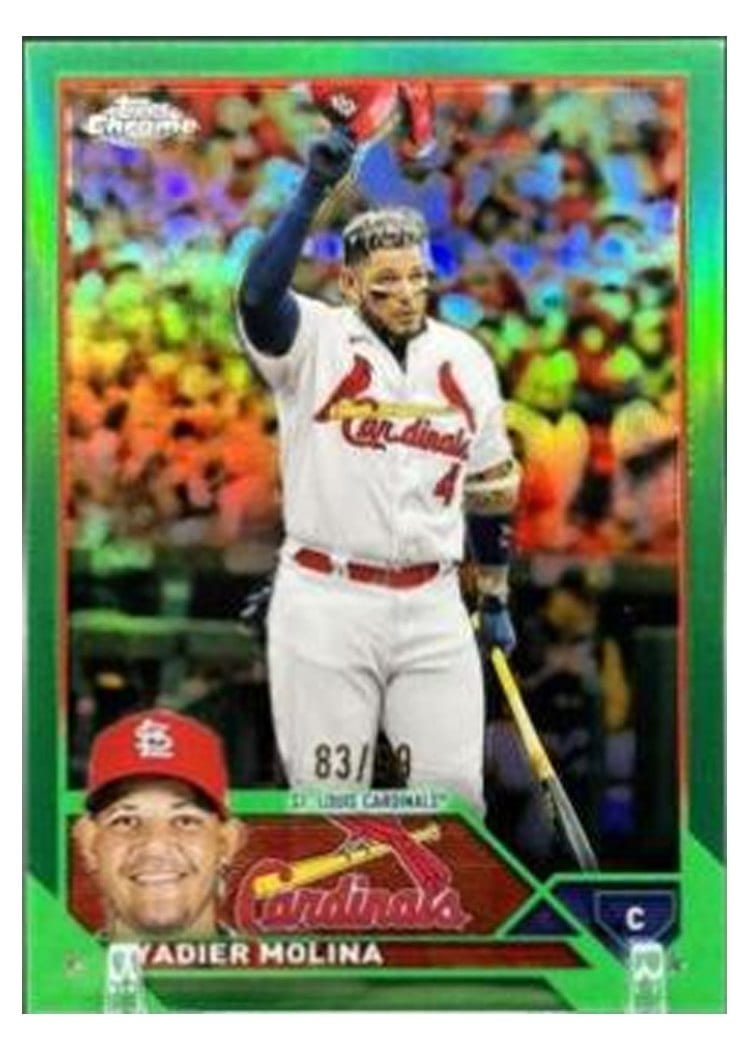 2023 Topps Chrome Base Set Yadier Molina #14 card