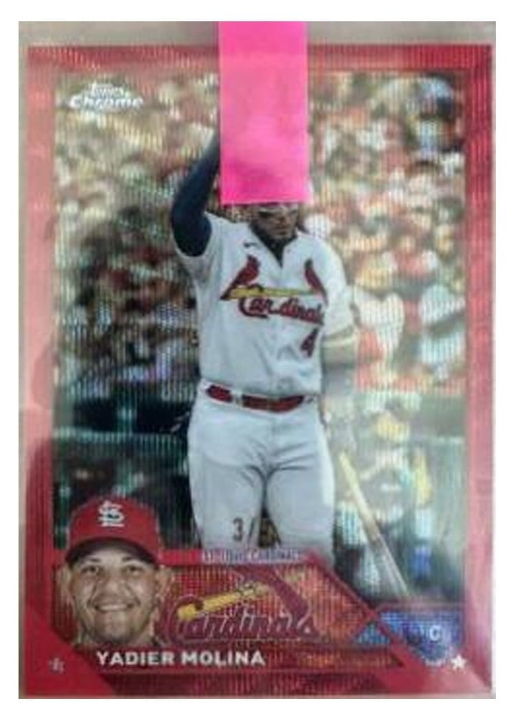 2023 Topps Chrome Base Set Yadier Molina #14 card