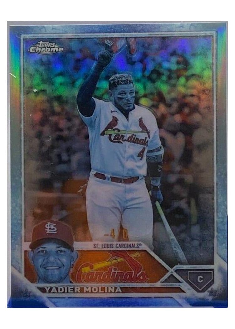 2023 Topps Chrome Base Set Yadier Molina #14 card