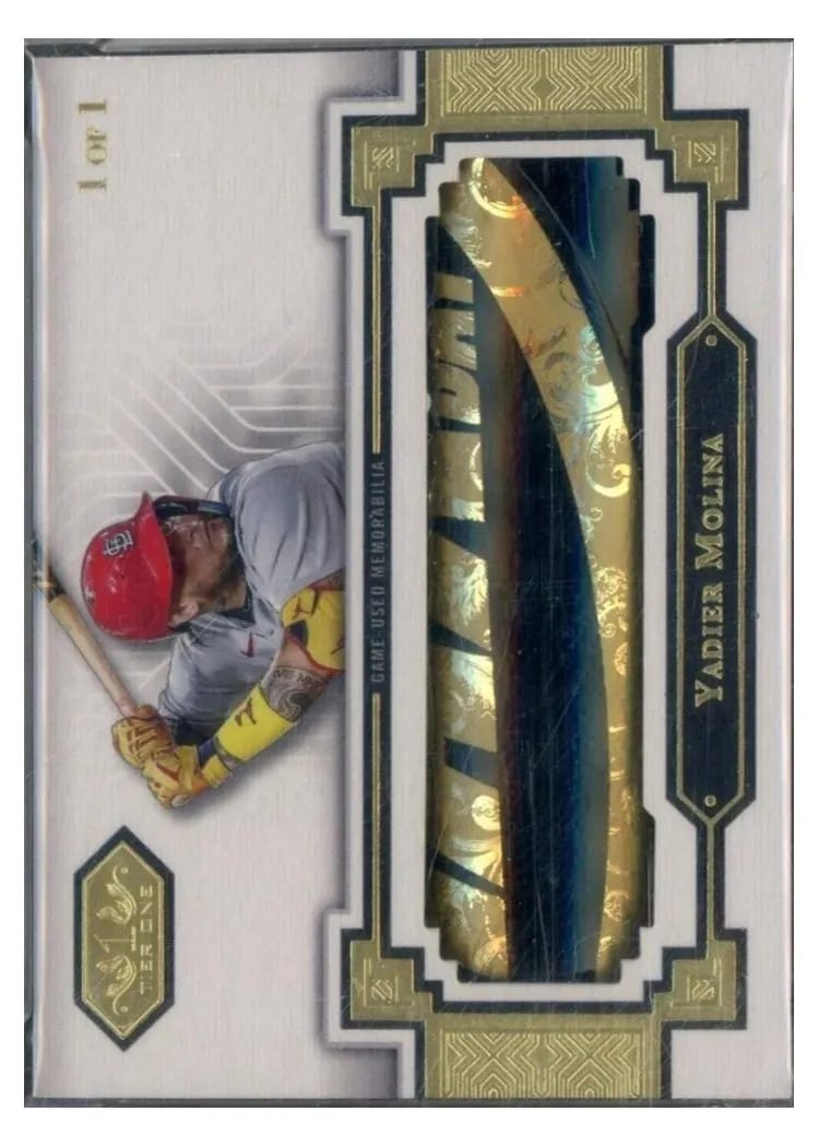Yadier Molina 2023 Topps Tier One Limited Lumber card