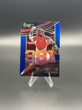 2024 Panini Select Select Numbers Yadier Molina #17 card