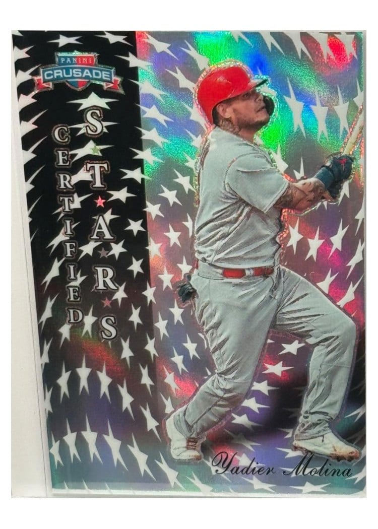 2025 Panini Crusade Certified Stars Yadier Molina #7 card