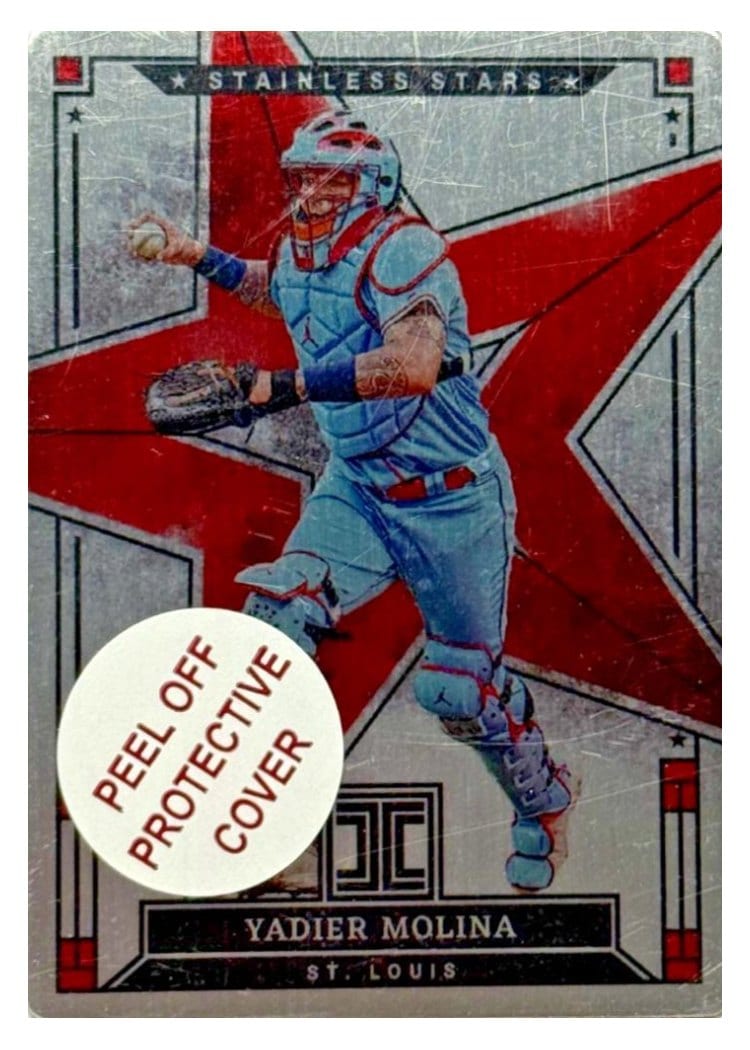 2025 Panini Impeccable Stainless Stars Yadier Molina #7 card