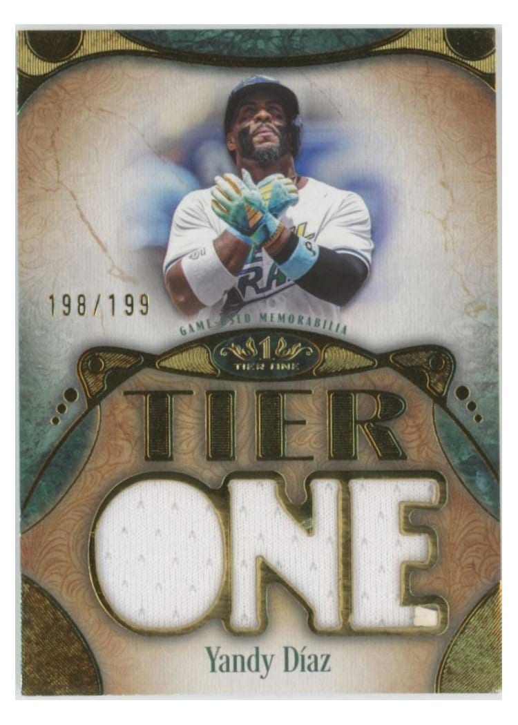 2026 Topps Tier One Tier One Relics Die-Cut Yandy Díaz #T1RD-YD card