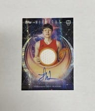 2025-26 Topps Midnight Rookie Jersey Autographs Yang Hansen #RJA-YH card