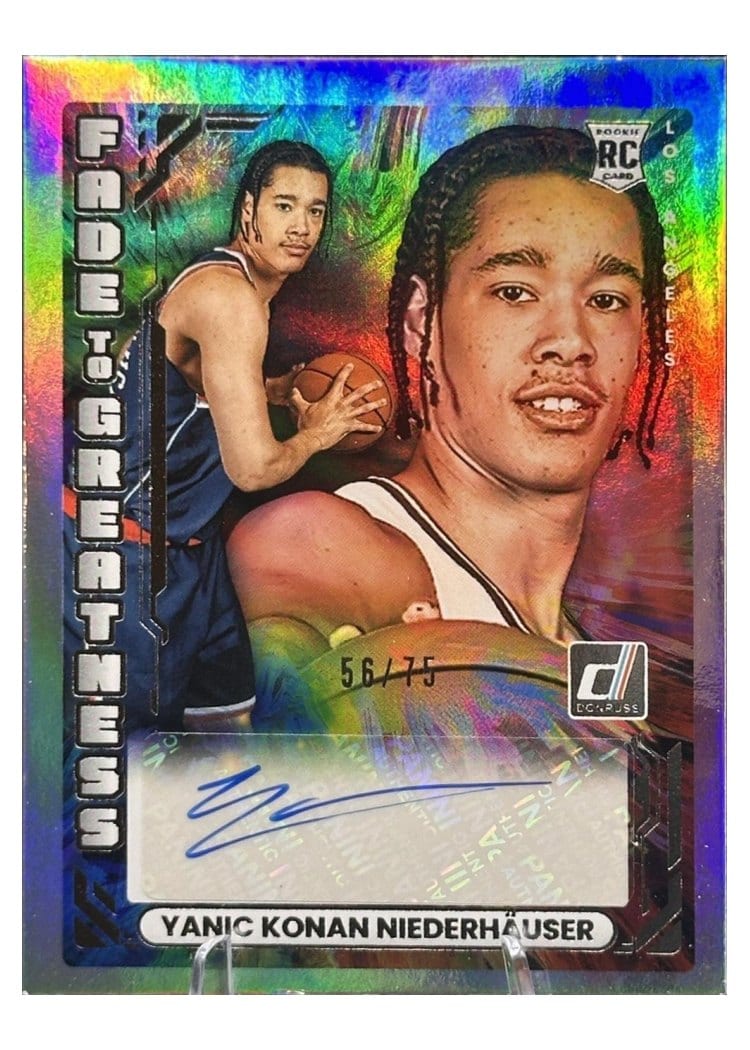 2025-26 Donruss Fade to Greatness Yanic Konan Niederhauser #4 card