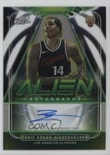 2025-26 Topps Cosmic Chrome Alien Autographs Yanic Konan-Niederhäuser #AA-YK card