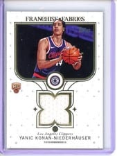 2025-26 Topps Franchise Fabrics Yanic Konan-Niederhäuser #FF-YK card