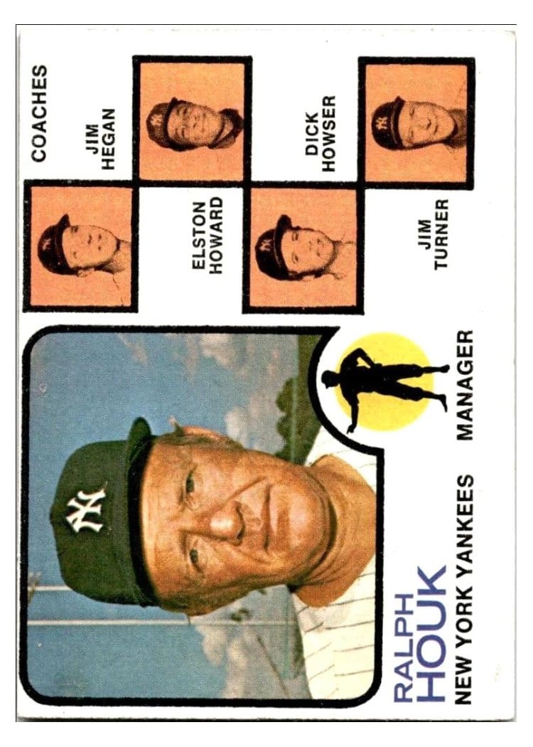1973 Topps Yankees Field Leaders #116 card
